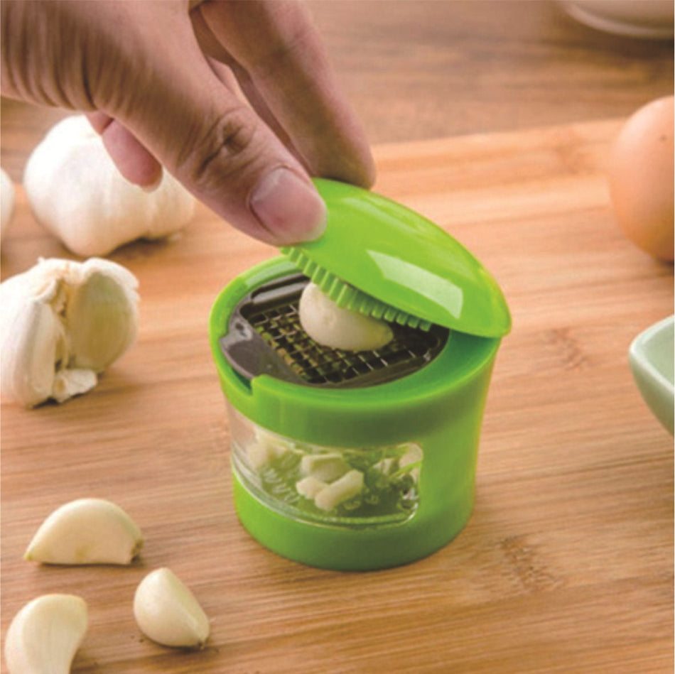Mini Garlic Press & Cutter – Multifunctional Kitchen Gadget