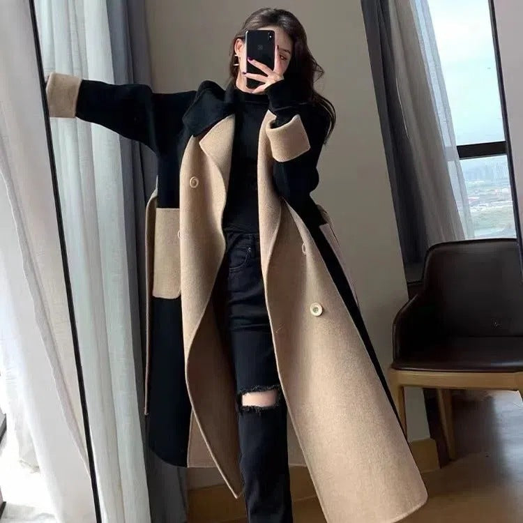 INSTOCK-Winter Slim Wool Coat Double-Sided Velvet Style