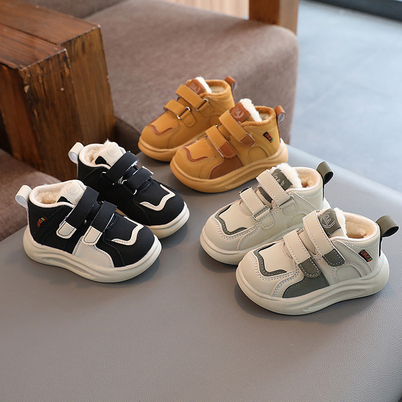 Kids’ Cotton Shoes Boys Girls Warm Winter Sneakers