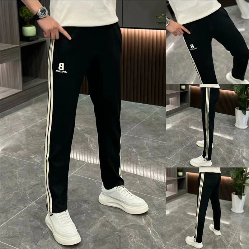 Men’s Luxury Stitch Pants – Stylish 2024 Straight Fit