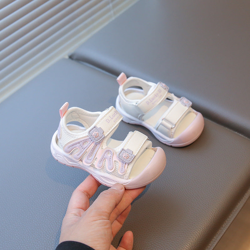 2025 Baby Summer Anti-Kick Toe Sandals Boys & Girls Beachwear