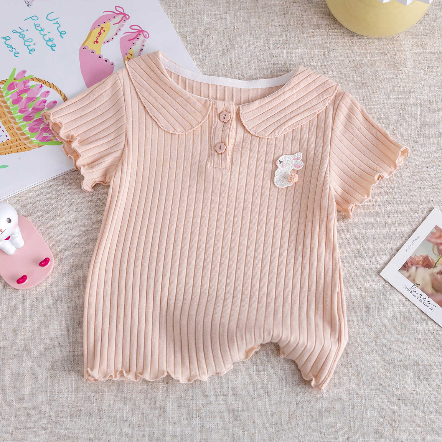 Girls Pure Cotton T-Shirt – Simple All-Match Summer Top – T-Shirts – Image 8