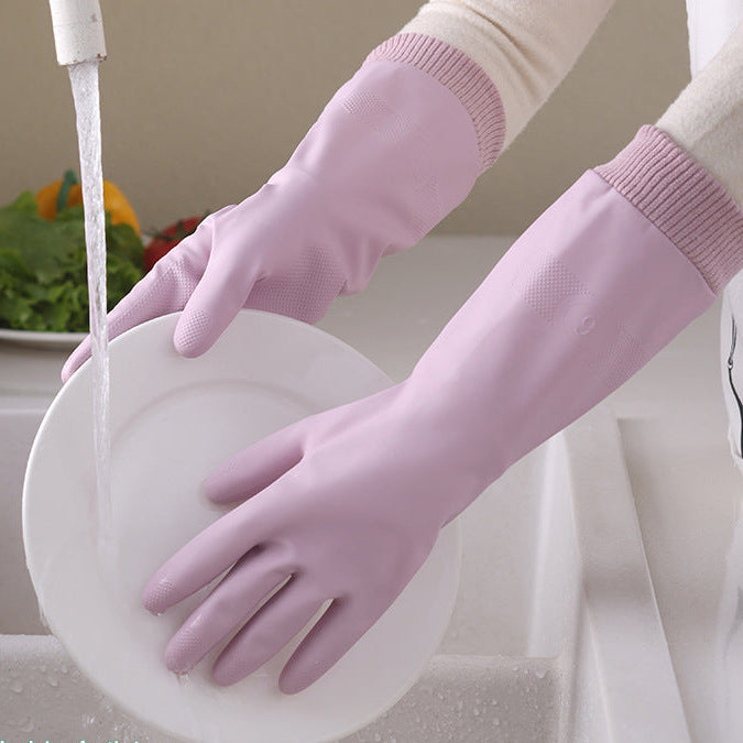 Hooked Fleece-Lined Dishwashing Gloves – Thick & Durable