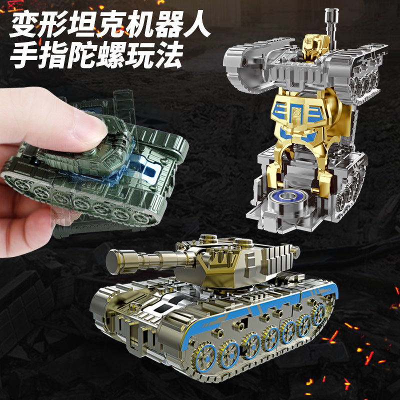 Transforming Tank Gyro – Kids Fidget Spinner Robot Toy