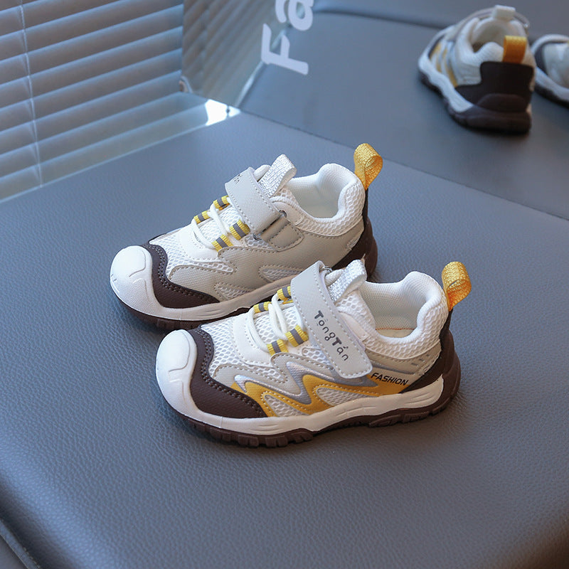 Kids’ Mesh Running Shoes Non-Slip Soft Sole Sneakers
