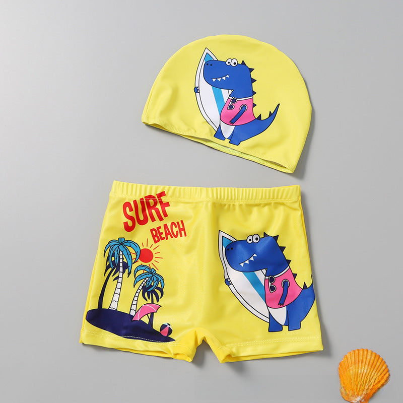 Boys’ Printed Swim Trunks – Comfy 2023 Beach Boxers