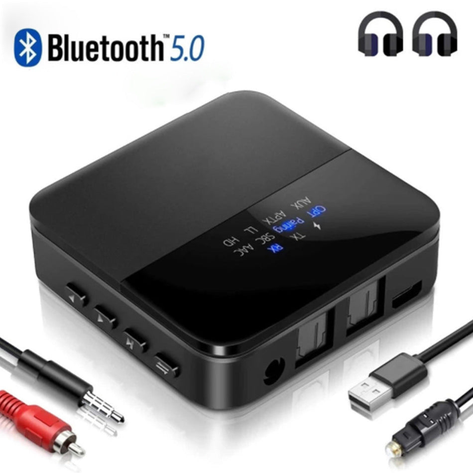 Bluetooth 5.0 Audio Receiver Adapter with Dual AUX Output