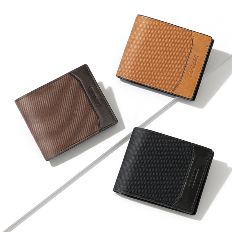 Retro Men’s Card Wallet – Business Style, Coin Pocket, Slim