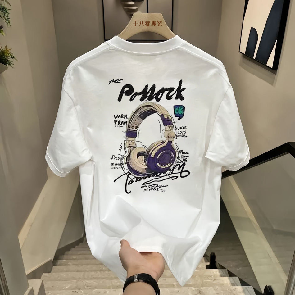 Men’s Heavy Cotton Short Sleeve T-Shirt – Loose Street Fit