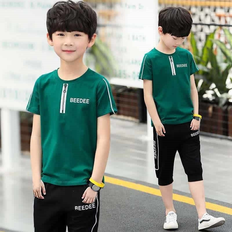 2025 Boys Summer Korean Style Fashion Clothing Set