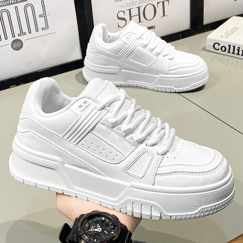 White Thick-Soled Sneakers – Summer Youth Style