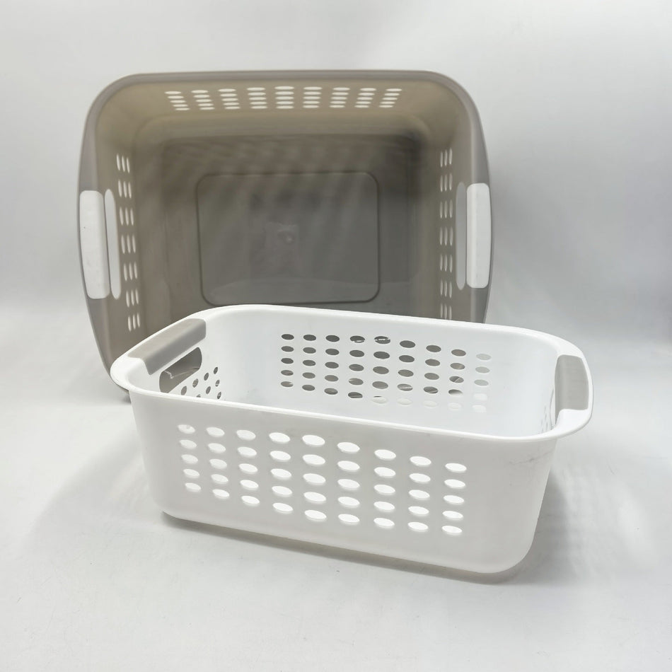 Rectangular Plastic Storage Basket | Snack & Toy Organizer