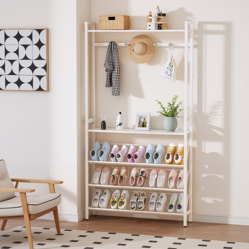 Multi-Layer Shoe & Coat Rack – Space-Saving Door Storage