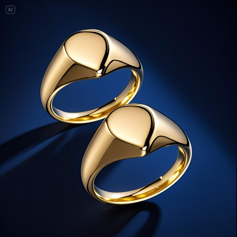 Stainless Steel Geometric Ring for Men & Women