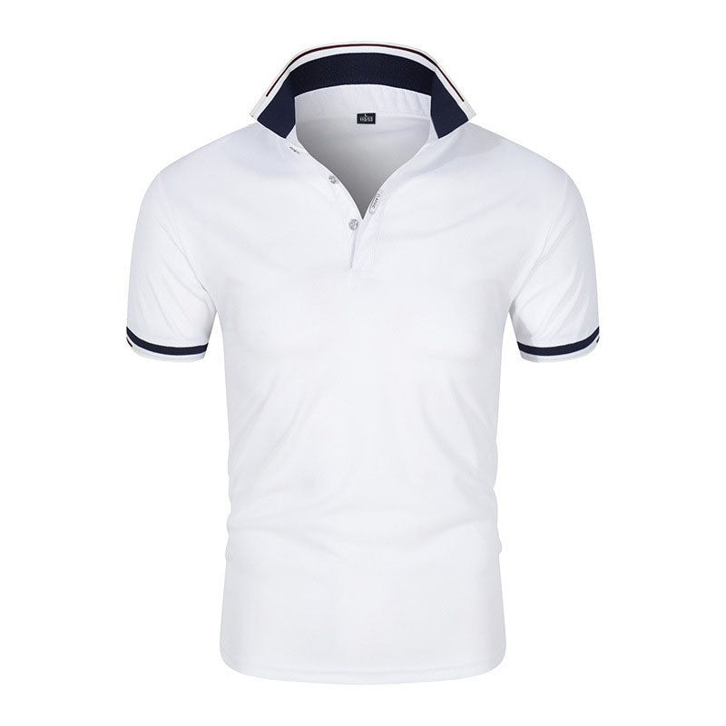 Solid Color Men's Polo Shirt – Casual & Stylish