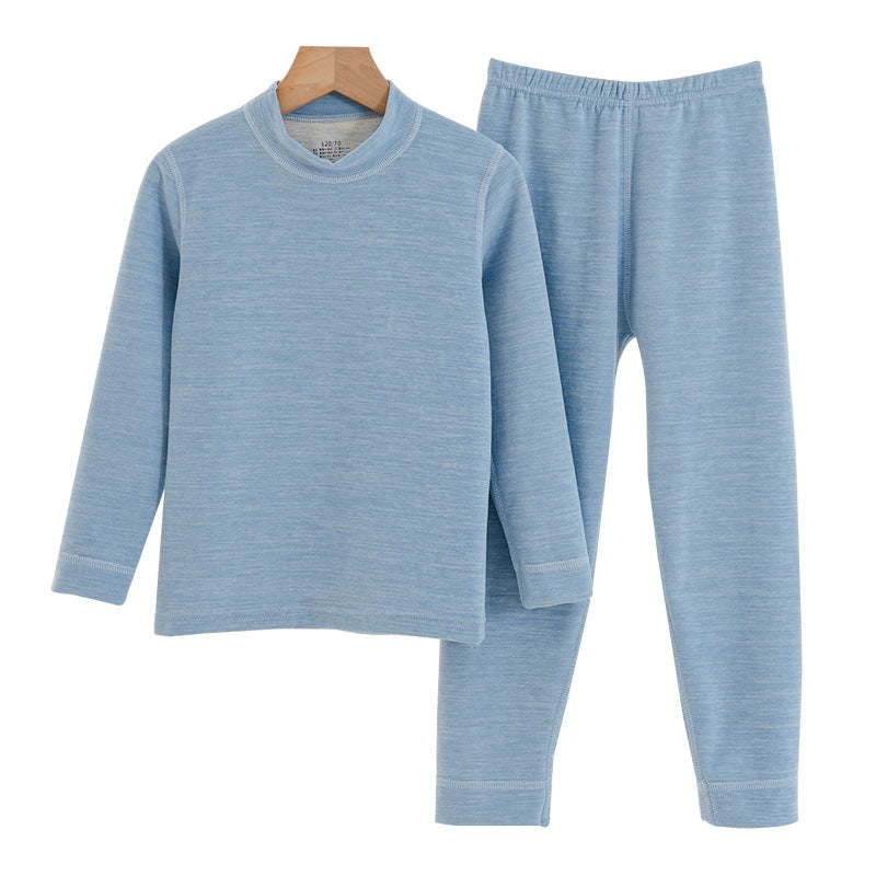 Kids’ Warm Pajama Set – Cashmere Silk Autumn Wear