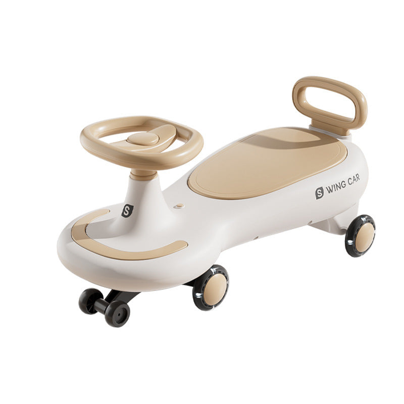Baby Yo-Yo Twist Ride-On Car with Music & Silent Wheels