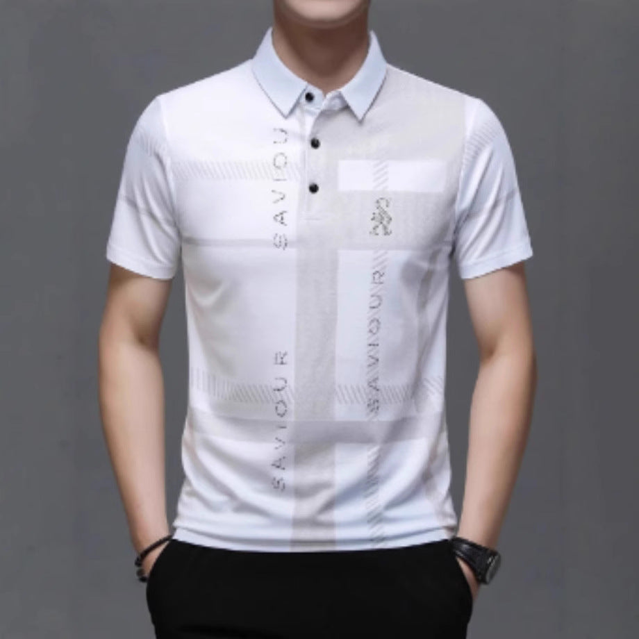 Men's 3D Digital Print Polo Shirt – Stylish & Comfortable