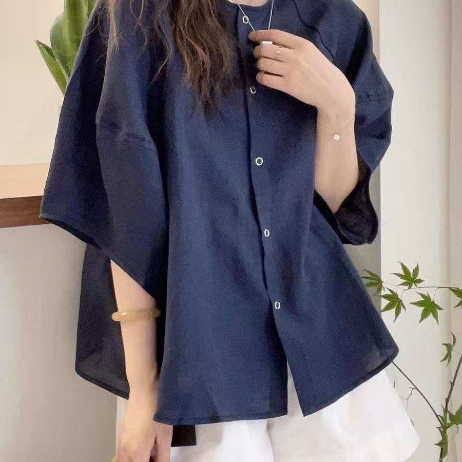 STOCK-Short-Sleeve Slimming Shirt