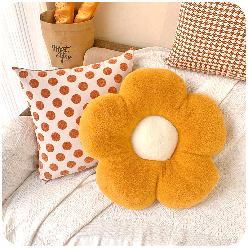 STOCK-Flower Backrest Pillowcase – Sofa & Bay Window Cover