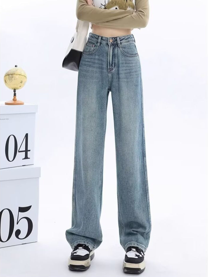2025 Winter Fleece-Lined High-Waist Wide-Leg Women’s Pants
