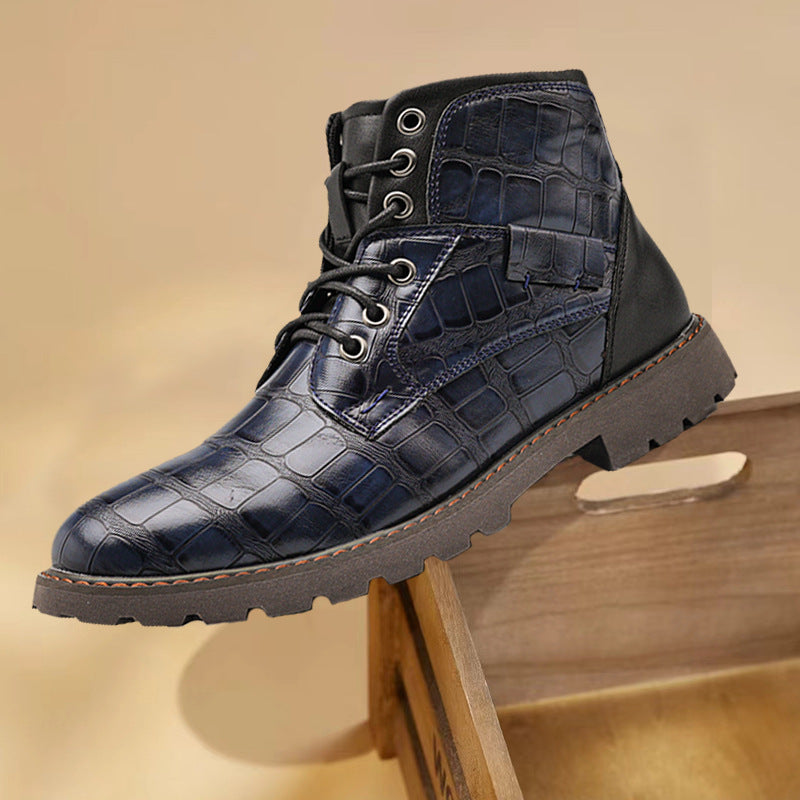 STOCK-Retro Leather Martin Boots | Plus Size Non-Slip Outdoor