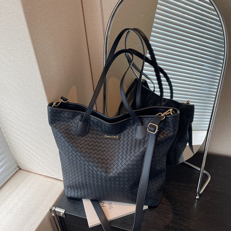 High-End Women’s Large-Capacity Woven Tote Bag