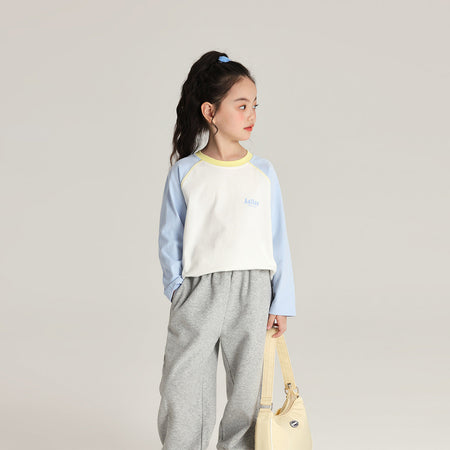 Pudding Haru Girls’ Color-Block Raglan Long-Sleeve Tee 2026 – Kids Fashion Nepal | Tudoholic
