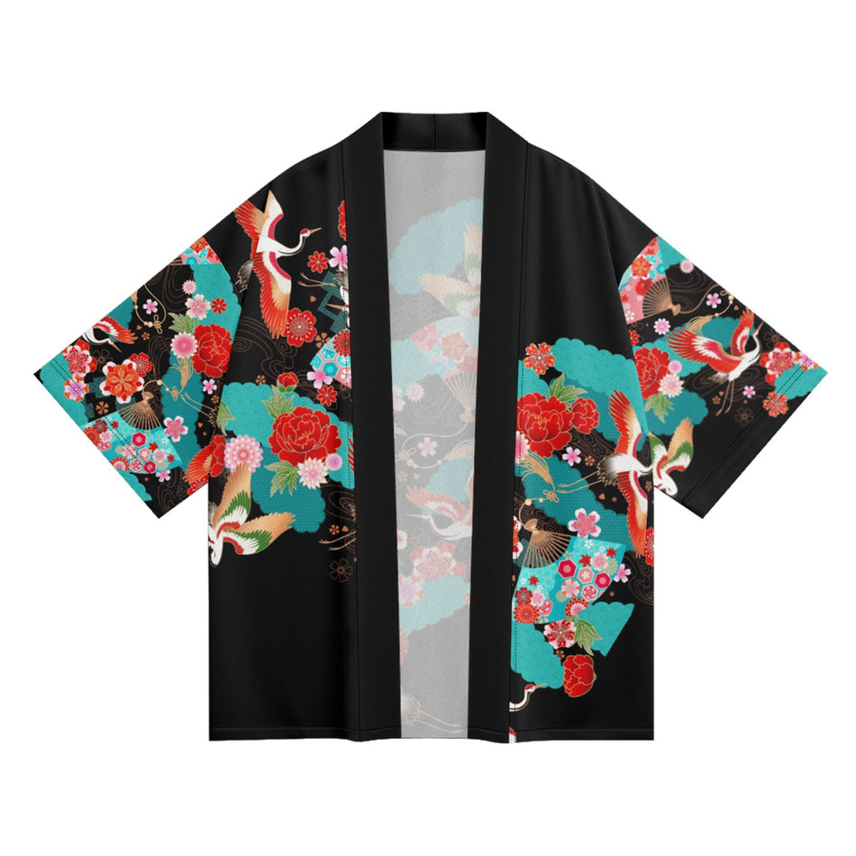 Men’s Japanese Ink Painting Kimono Casual Cardigan
