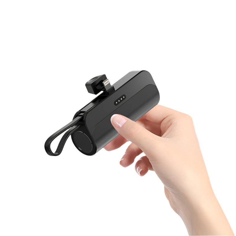 INSTOCK-Capsule Power Bank  Built-in Wire, Mini & Portable