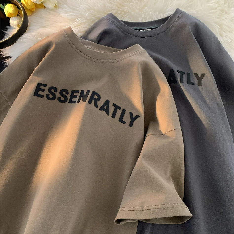 Trendy American Cotton T-Shirt – Men’s Loose Fit 2024 Style