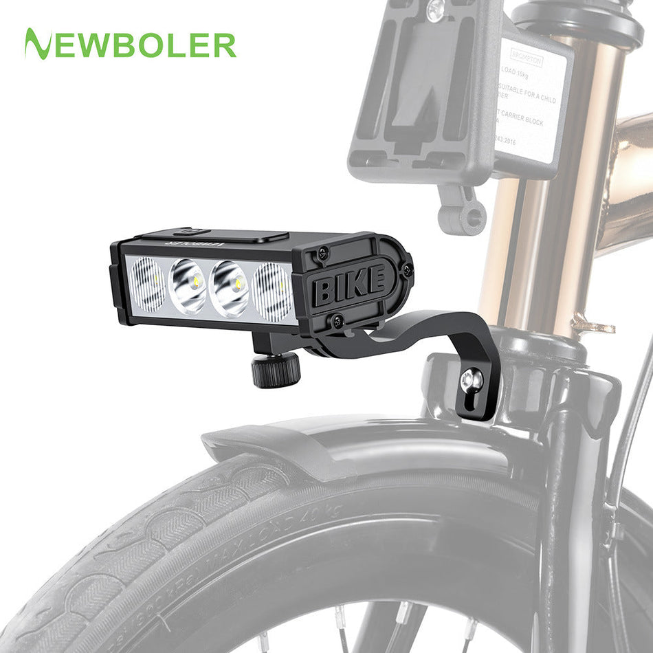 USB Rechargeable Aluminum Alloy Bicycle Headlight – Digital