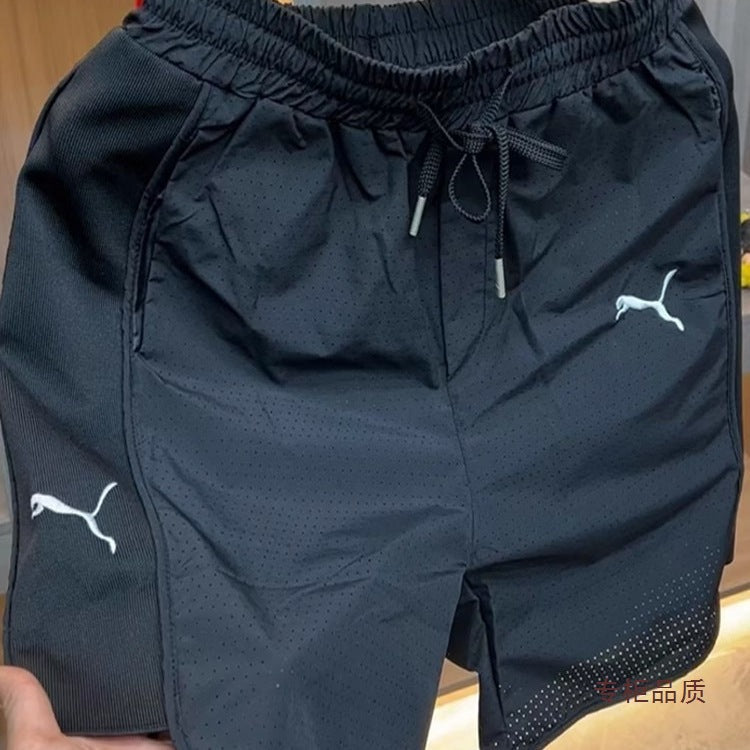 Men’s Summer Ice Silk Quick-Drying Shorts Trendy Casual