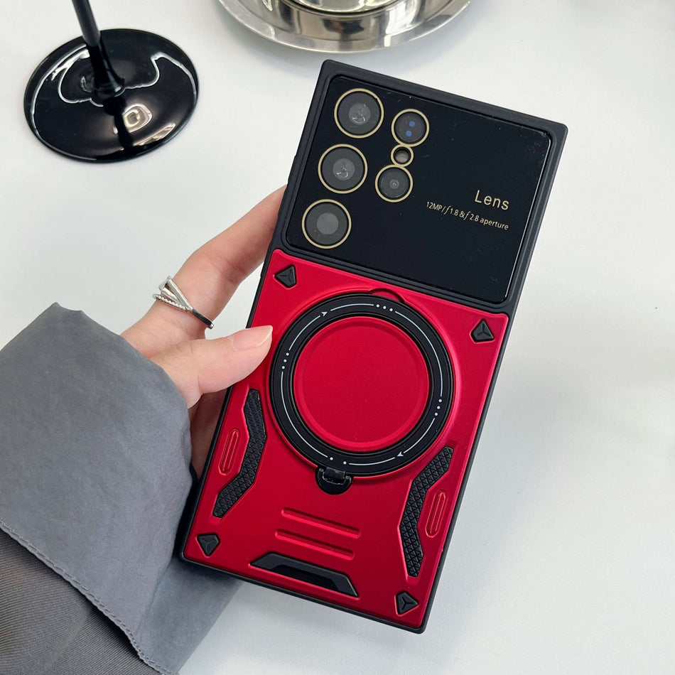 INSTOCK-S23U/S22 Magnetic Case with Kickstand & Clear Sound