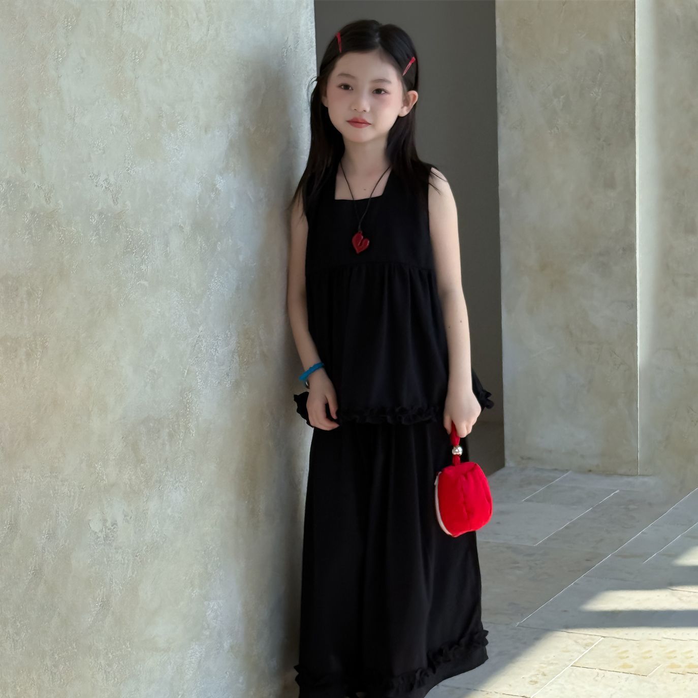 Girls Korean Sleeveless Set – Summer Thin Outfit – Outfit Sets – Image 7