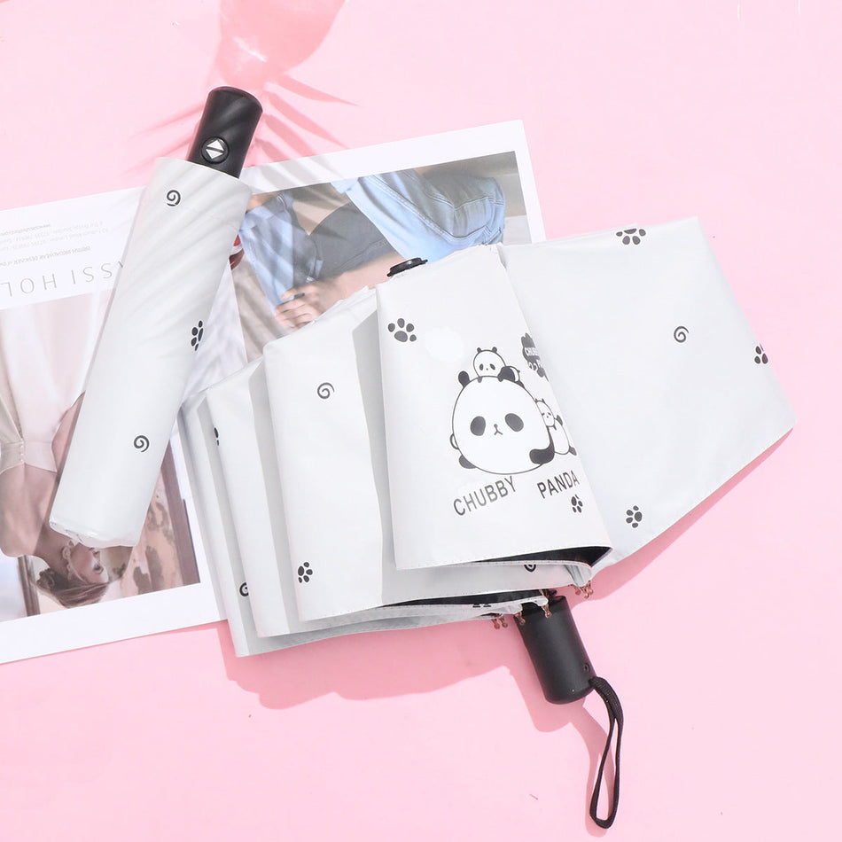 Cute Automatic Sun & Rain Umbrella for Students and Women