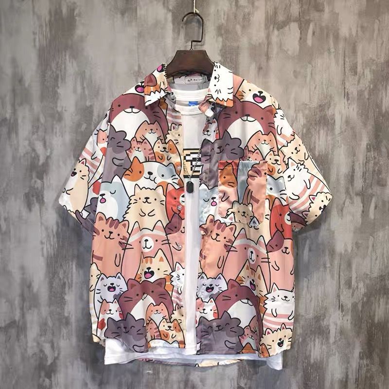 Plus-Size Printed Beach Shirt – Quick Dry Summer Top