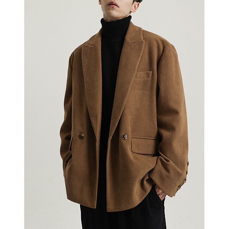 Thickened Corduroy Suit Jacket – Men’s Autumn/Winter