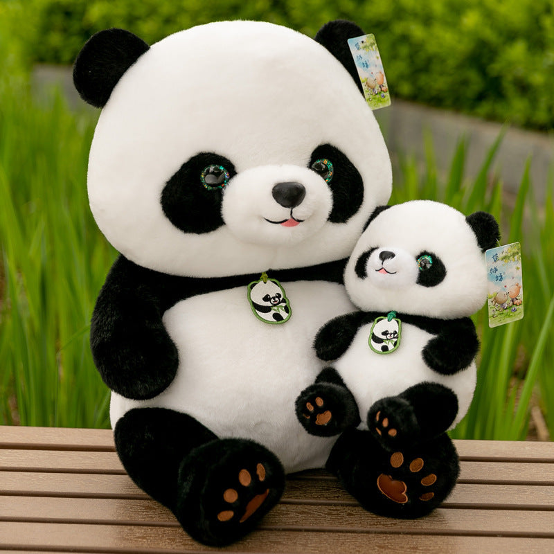 Cute Panda Plush Sleeping Doll Soft Comfort Toy for Kids