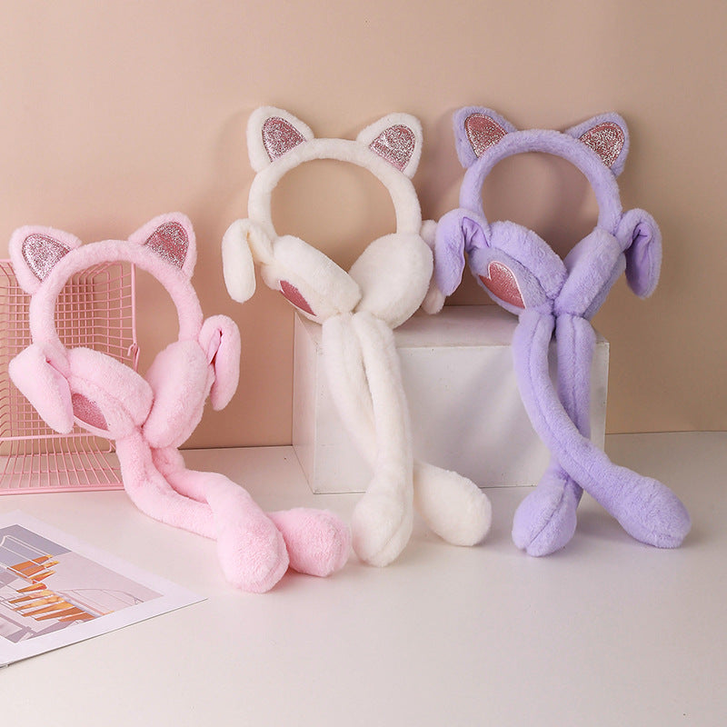 Cute Moving Airbag Winter Earmuffs for Kids