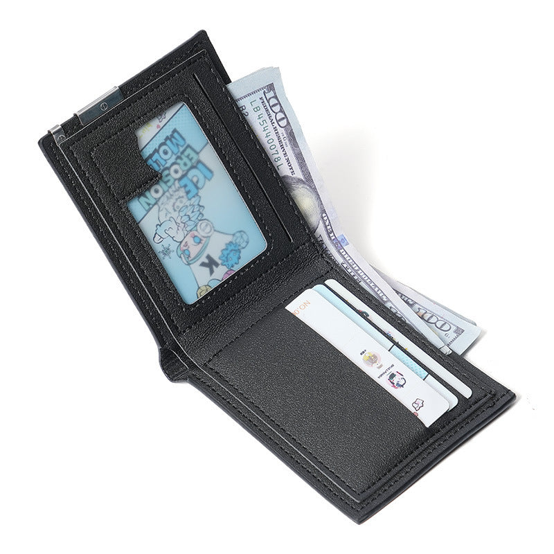 Men’s Korean Style Wallet – Multi-Card Horizontal Design