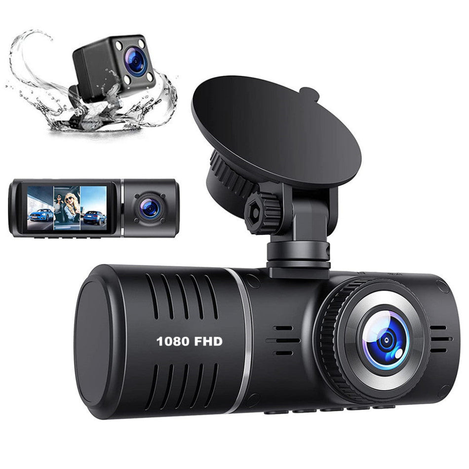 1080P Triple Camera Dash Cam Starlight Night Vision