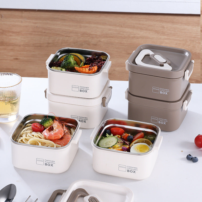 Stainless Steel Insulated Lunch Box with Bag