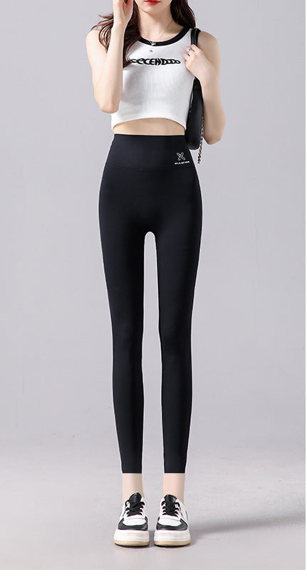 Women's High-Waisted Eight-Point Slim Fit Yoga Leggings