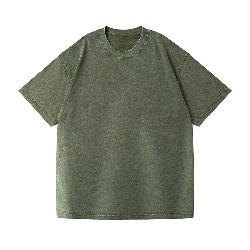 230g Oversized Washed Retro Drop Shoulder T-Shirt