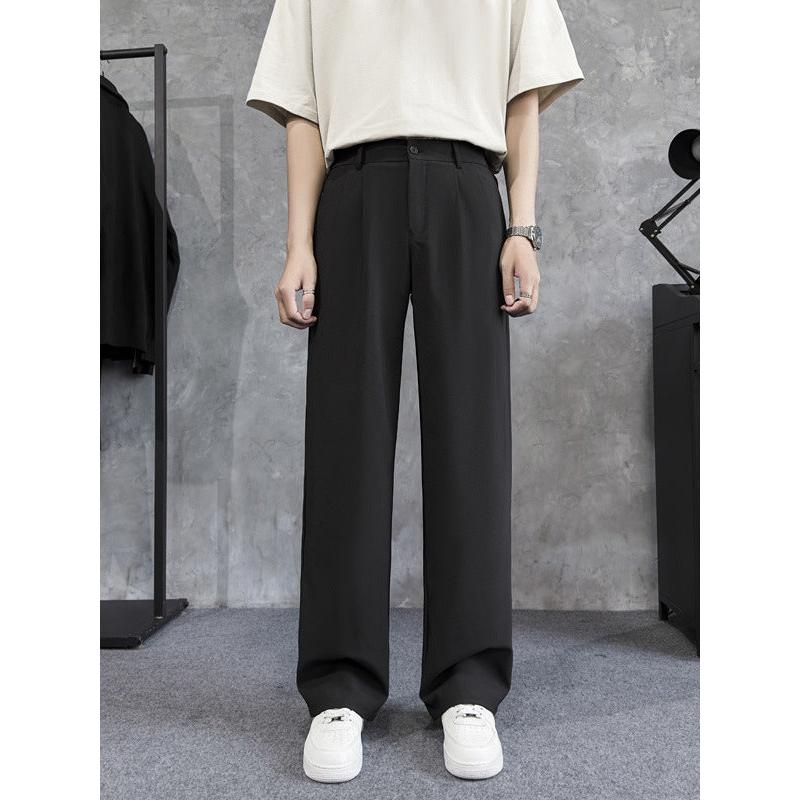 Men’s Summer Loose Drapey Straight Casual Solid Pants
