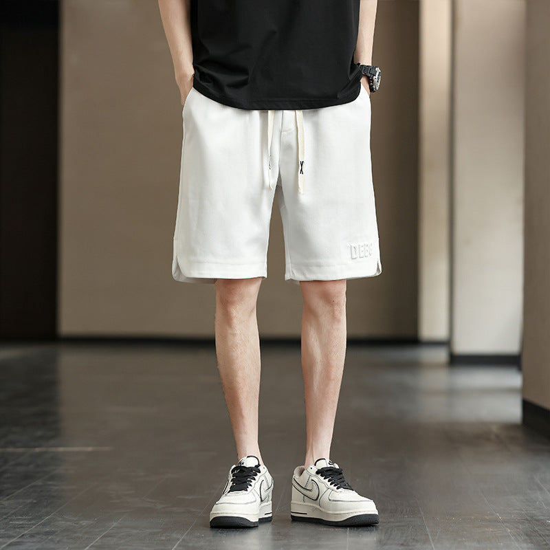 Men’s Summer Casual Shorts – High Waist, Loose Cotton
