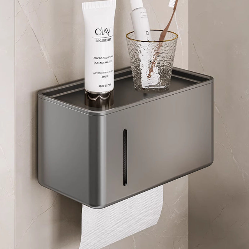 Punch-Free Wall-Mounted High-End Toilet Paper Holder Box