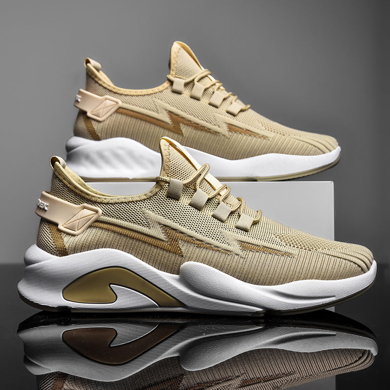 STOCK-2025 Men’s Spring Flying Woven Breathable Shoes