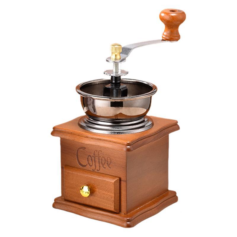 Small Retro Hand-Crank Coffee Grinder